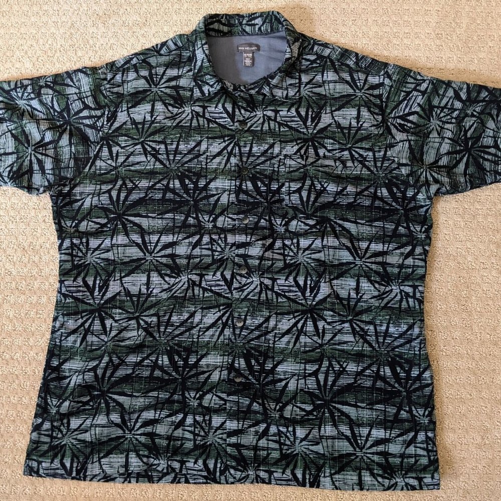 Men's Button Up w/Pocket Hawaiian Shirt (A241)